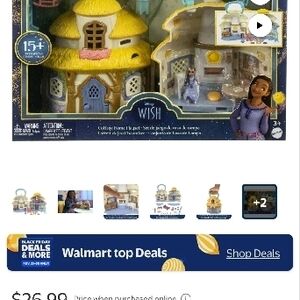Disney Wish Cottage Playset - Yellow and Blue